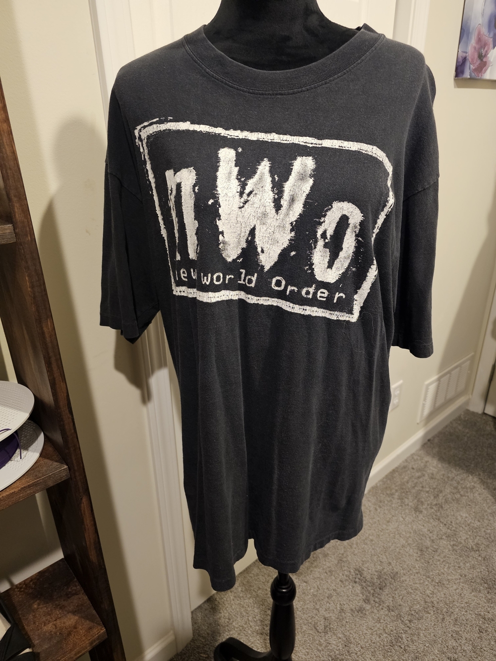 Vintage New World Order Graphic Tee - Black